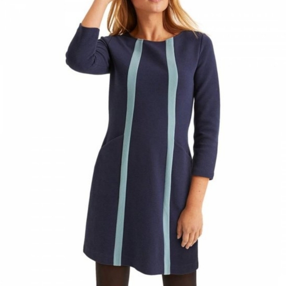 Boden Dresses & Skirts - NWT Boden Anita Ottoman Ribbed Vertical Striped Dress Size 8 Long